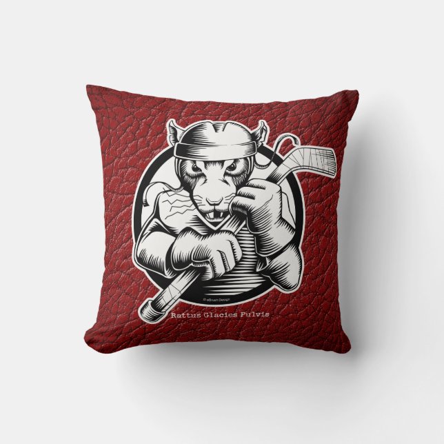 Hockey Rat Kussen (Voorkant)