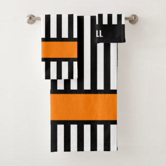 Hockey Reference Stripe Personalized Bath Towel Se Bad Handdoek