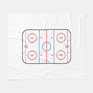 Hockey Rink Companion Autograaf Ready Fleece Deken
