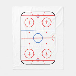 Hockey Rink Companion Autograaf Ready Fleece Deken