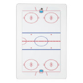 Hockey Rink Layout Coach Mini Klembord (Achterkant)