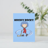 Hockey Rocks T-shirts en cadeautjes Briefkaart (Staand voorkant)