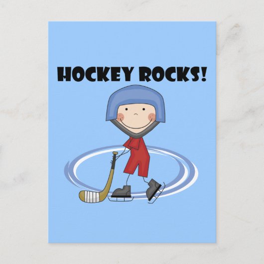 Hockey Rocks T-shirts en cadeautjes Briefkaart (Voorkant)