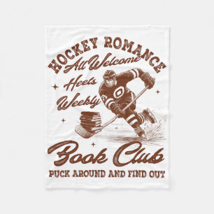 Hockey Romance Smut Lezer Boek Club Boek Liefhebbe Fleece Deken