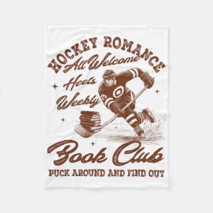 Hockey Romance Smut Lezer Boek Club Boek Liefhebbe Fleece Deken