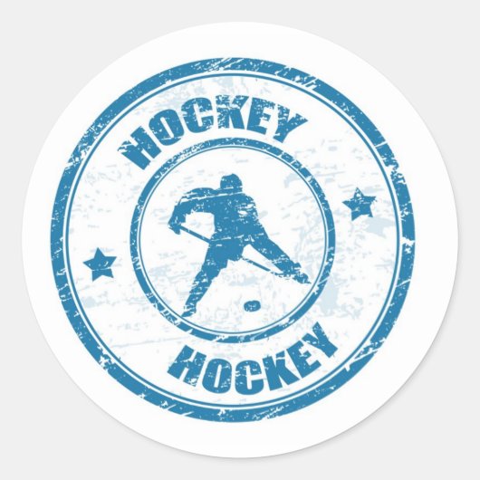 HOCKEY RONDE STICKER (Voorkant)