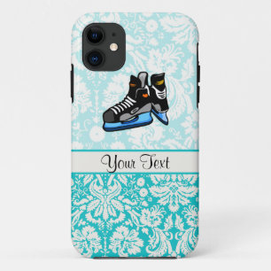 Hockey Schaatsen; Damask iPhone 11 Hoesje
