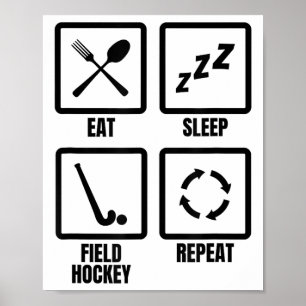 Hockey Schema Workout Poster