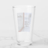 Hockey Season Ice Cold Funny Humor Puck Glas (Achterkant)