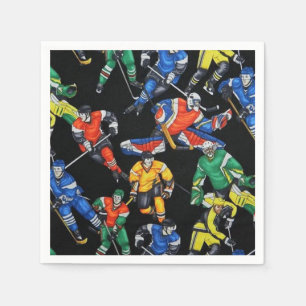 Hockey Season Ice Hockey Napkins Servet