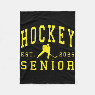 Hockey Senior Night Hockey Senior 2026 Afstuderen  Fleece Deken