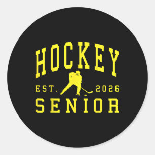 Hockey Senior Night Hockey Senior 2026 Afstuderen Ronde Sticker