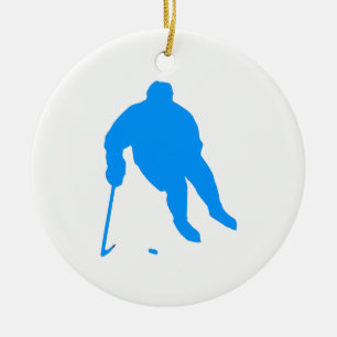Hockey Silhouet Keramisch Ornament