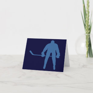 Hockey Silhouette Note-kaarten Kaart