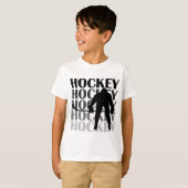 Hockey Silhouette T-shirts en cadeautjes (Voorkant volledig)
