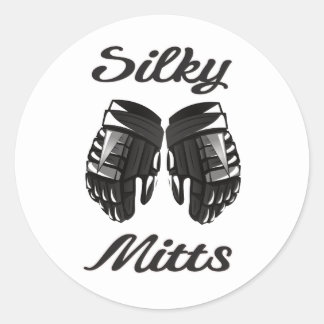 Hockey Silky Mitts Ronde Sticker