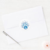 Hockey Skull Ronde Sticker (Envelop)