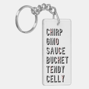 Hockey Slang - Chirp Gino Sauce Bucket Tendy Celly Sleutelhanger