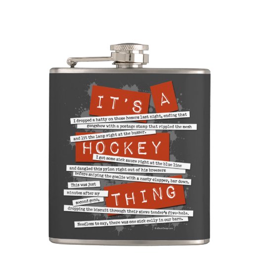 Hockey Slang Heupfles (Voorkant)