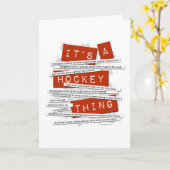 Hockey Slang Kaart (Gele Bloem)