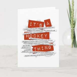 Hockey Slang Kaart