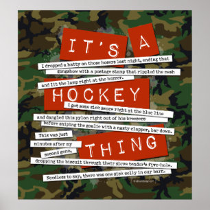 Hockey Slang Poster