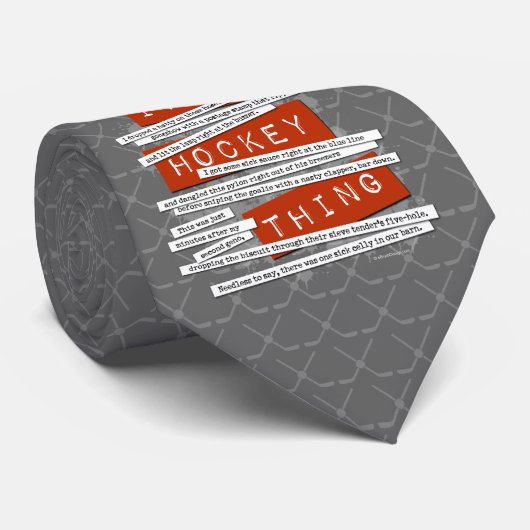 Hockey Slang Stropdas (Opgerold)