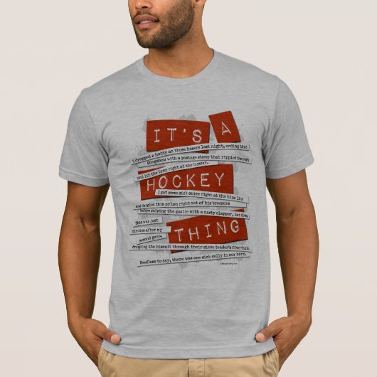 Hockey Slang T-shirt (Voorkant)