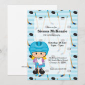 Hockey-speler Kaart (Voorkant / Achterkant)