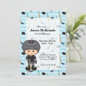 Hockey-speler Kaart (Staand voorkant)