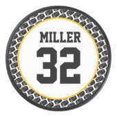 Hockey Speler NAAM Sport NUMMER Spel Doel Puck (Voorkant)