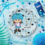 Hockey-speler Papieren Bordje (Feest)