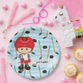 Hockey-speler Papieren Bordje (Feest)