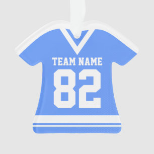 Hockey Sport Jersey Blauw met Foto Ornament