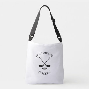 Hockey sport time crossbody tas