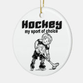 Hockey Sport van Choice Tshirts en Gifts Keramisch Ornament (Links)