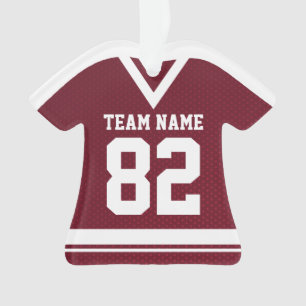 Hockey Sportif Jersey Maroon avec ornement photo