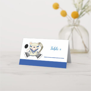 Hockey Sports Polaire Ours Cartes de Place