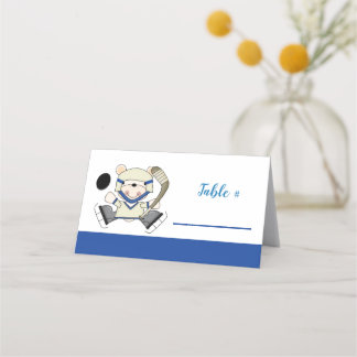Hockey Sports Polaire Ours Cartes de Place