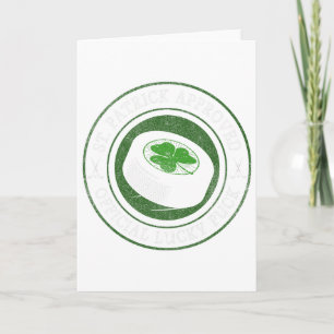 Hockey St. Patrick's Day - Geluks Puck Met Shamroc Kaart