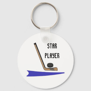 Hockey Ster Speler Sleutelhanger