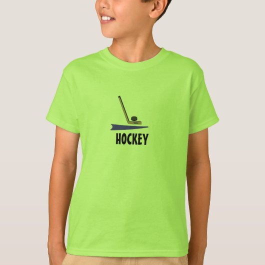 Hockey Stick en Puck T-shirt (Voorkant)