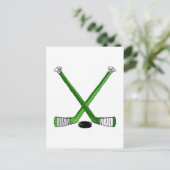 Hockey Sticks Briefkaart (Staand voorkant)