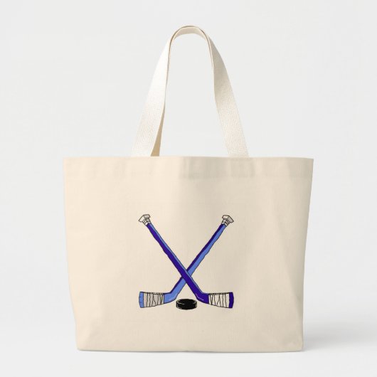 Hockey Sticks Grote Tote Bag (Voorkant)