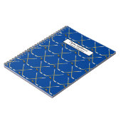 Hockey Sticks | MVP Puck Pattern Blue Name Object Notitieboek (Linkerzijde)