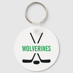 Hockey Sticks Personalized Sleutelhanger