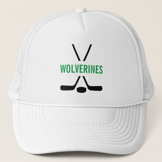 Hockey Sticks Personalized Trucker Pet (Voorkant)