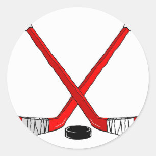 Hockey Sticks Ronde Sticker