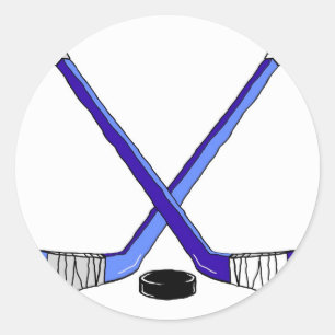 Hockey Sticks Ronde Sticker