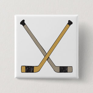 Hockey Sticks Vierkante Button 5,1 Cm